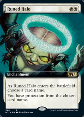 Runed Halo (Extended Art) [Core Set 2021] | Exor Games Summserside