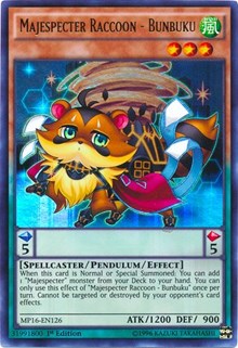 Majespecter Raccoon - Bunbuku [MP16-EN126] Ultra Rare | Exor Games Summserside