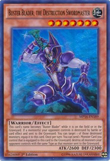 Buster Blader, the Destruction Swordmaster [MP16-EN189] Ultra Rare | Exor Games Summserside