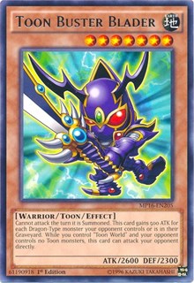 Toon Buster Blader [MP16-EN205] Rare | Exor Games Summserside