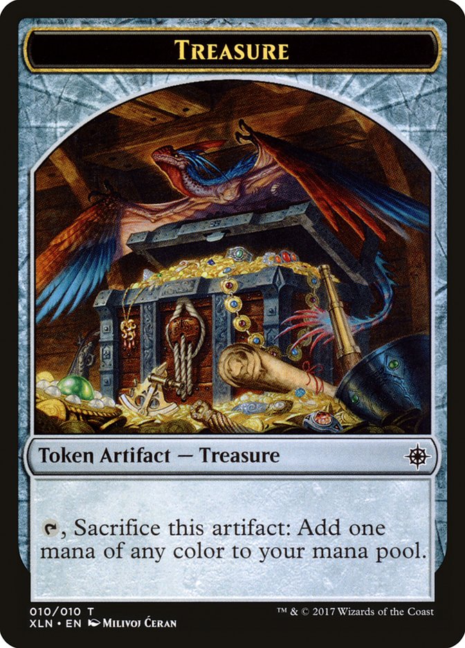 Treasure (010/010) [Ixalan Tokens] | Exor Games Summserside