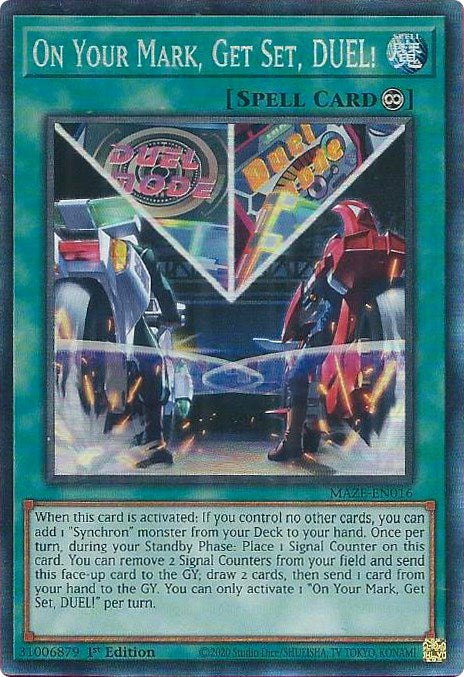 On Your Mark, Get Set, DUEL! [MAZE-EN016] Collector's Rare | Exor Games Summserside