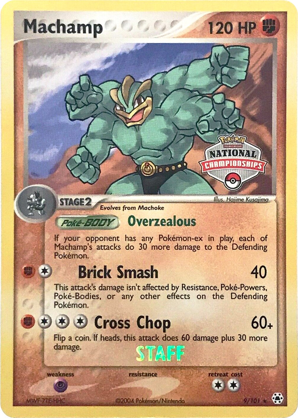 Machamp (9/101) (National Championships Promo) (Staff) [EX: Hidden Legends] | Exor Games Summserside