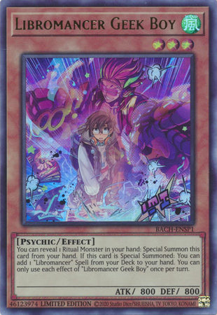 Libromancer Geek Boy [BACH-ENSP1] Ultra Rare | Exor Games Summserside