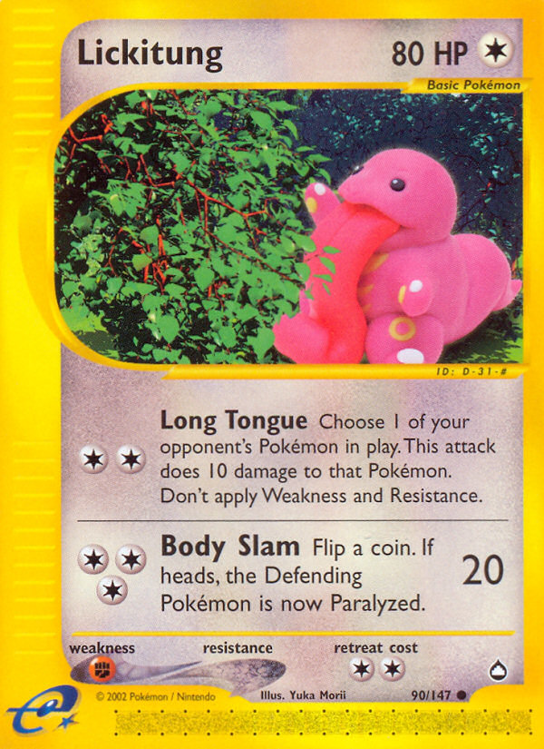 Lickitung (90/147) [Aquapolis] | Exor Games Summserside