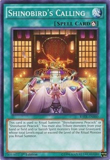 Shinobird's Calling [RATE-EN060] Common | Exor Games Summserside