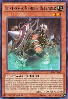 Subterror Nemesis Defender [RATE-EN082] Rare | Exor Games Summserside