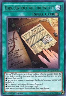 Dark Contract with the Entities [RATE-EN099] Ultra Rare | Exor Games Summserside