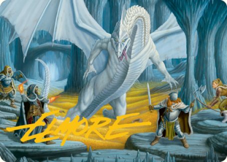 Cave of the Frost Dragon Art Card (Gold-Stamped Signature) [Dungeons & Dragons: Adventures in the Forgotten Realms Art Series] | Exor Games Summserside