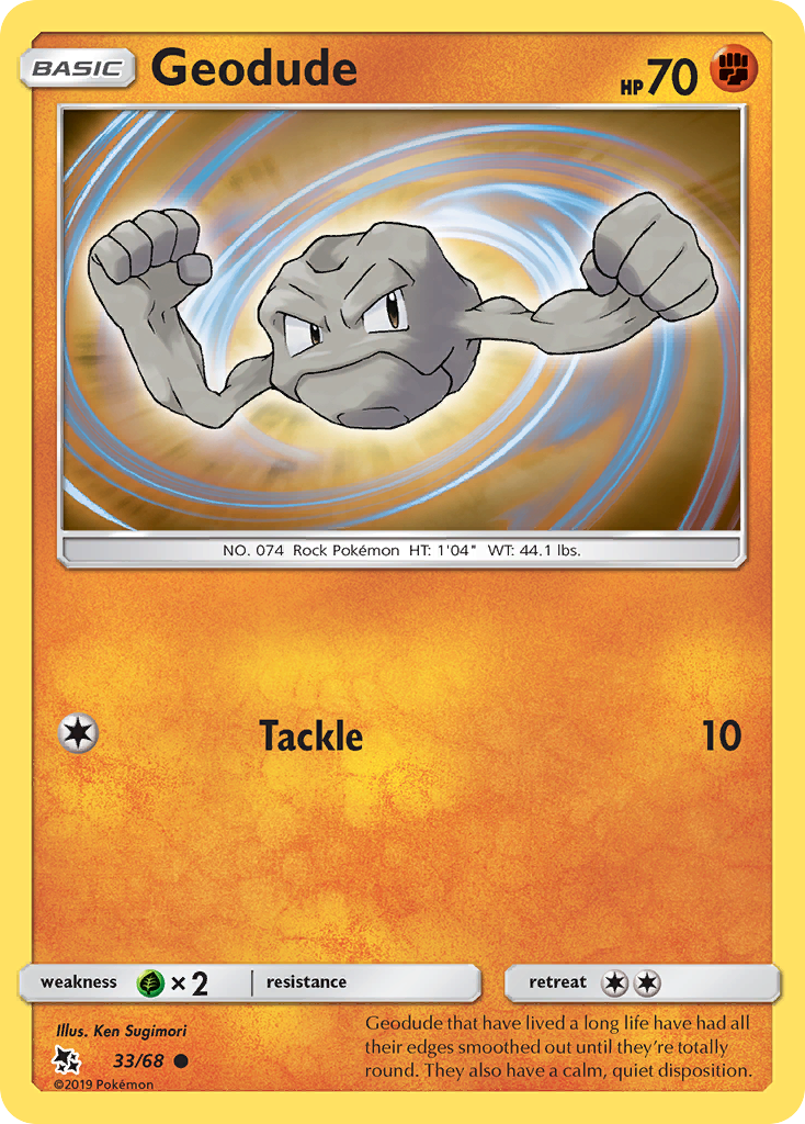 Geodude (33/68) [Sun & Moon: Hidden Fates] | Exor Games Summserside