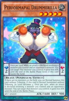 Performapal Drummerilla (Starfoil) [SP17-EN019] Starfoil Rare | Exor Games Summserside