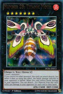 Number 28: Titanic Moth [DUSA-EN013] Ultra Rare | Exor Games Summserside