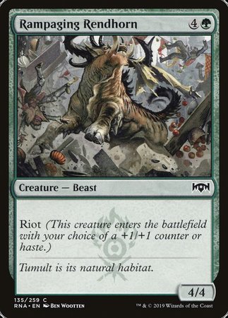 Rampaging Rendhorn [Ravnica Allegiance] | Exor Games Summserside