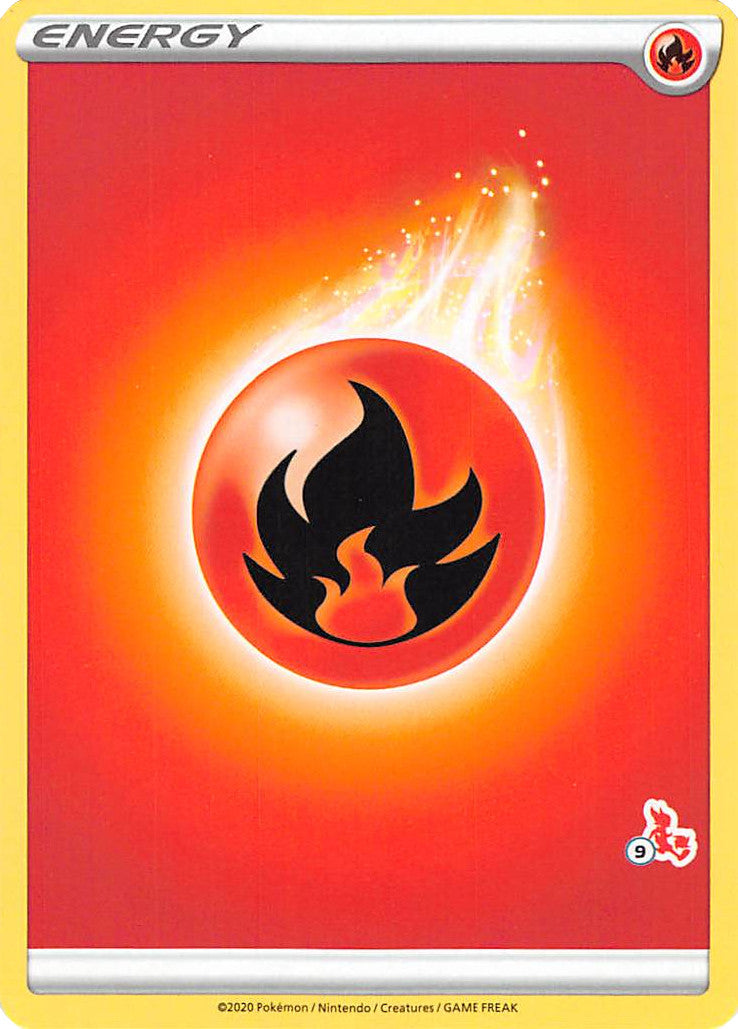 Fire Energy (Cinderace Stamp #9) [Battle Academy 2022] | Exor Games Summserside