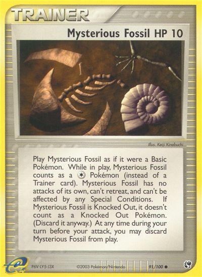 Mysterious Fossil (91/100) [EX: Sandstorm] | Exor Games Summserside