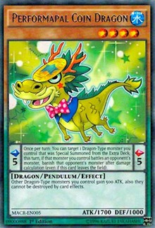 Performapal Coin Dragon [MACR-EN005] Rare | Exor Games Summserside