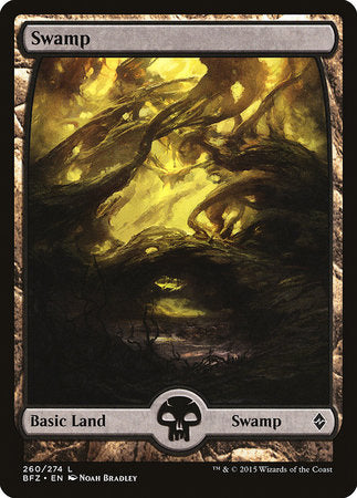 Swamp (260) - Full Art [Battle for Zendikar] | Exor Games Summserside