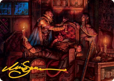 Long Rest Art Card (Gold-Stamped Signature) [Dungeons & Dragons: Adventures in the Forgotten Realms Art Series] | Exor Games Summserside