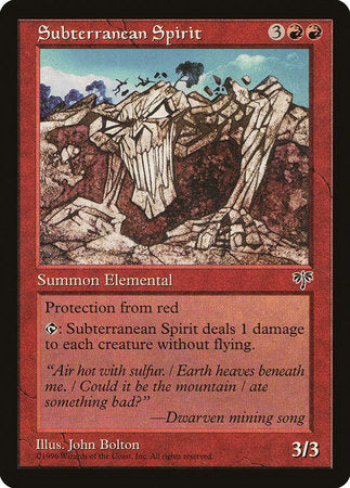 Subterranean Spirit [Mirage] | Exor Games Summserside