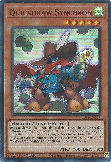 Quickdraw Synchron (Red) [LDS3-EN117] Ultra Rare | Exor Games Summserside