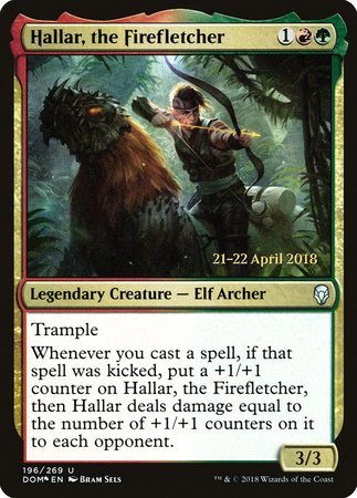 Hallar, the Firefletcher [Dominaria Promos] | Exor Games Summserside