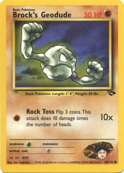 Brock's Geodude (68/132) [Gym Challenge Unlimited] | Exor Games Summserside