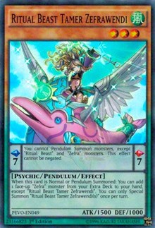 Ritual Beast Tamer Zefrawendi [PEVO-EN049] Super Rare | Exor Games Summserside