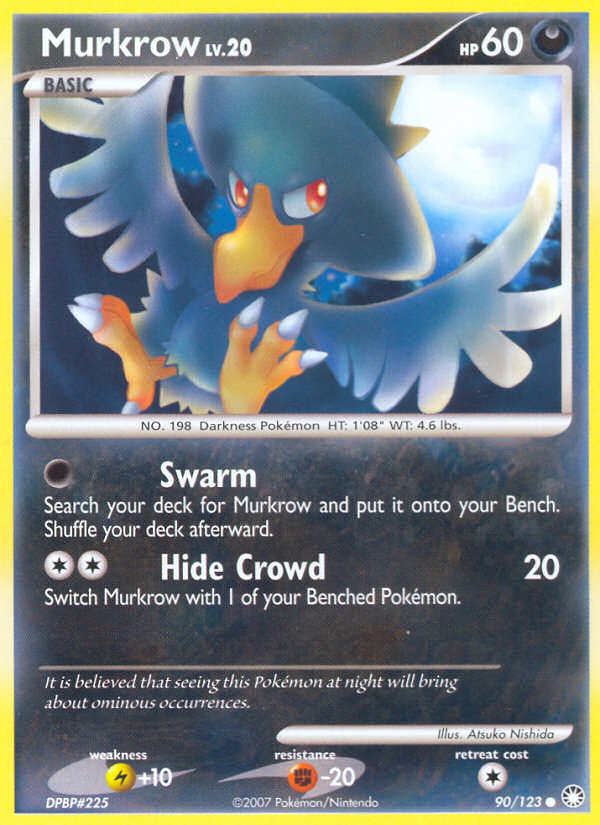 Murkrow (90/123) [Diamond & Pearl: Mysterious Treasures] | Exor Games Summserside