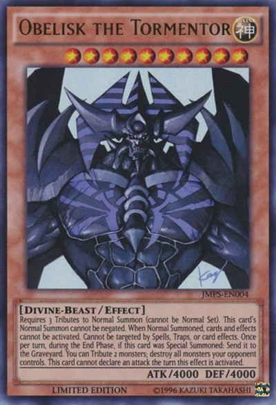 Obelisk the Tormentor (JMPS-EN004) [JMPS-EN004] Ultra Rare | Exor Games Summserside