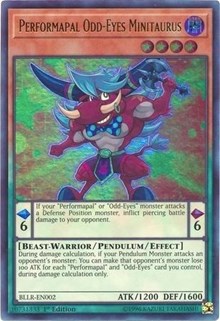 Performapal Odd-Eyes Minitaurus [BLLR-EN002] Ultra Rare | Exor Games Summserside