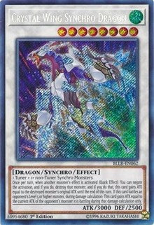 Crystal Wing Synchro Dragon [BLLR-EN062] Secret Rare | Exor Games Summserside