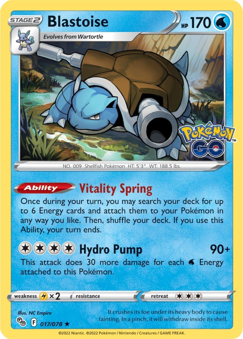 Blastoise (017/078) [Pokémon GO] | Exor Games Summserside