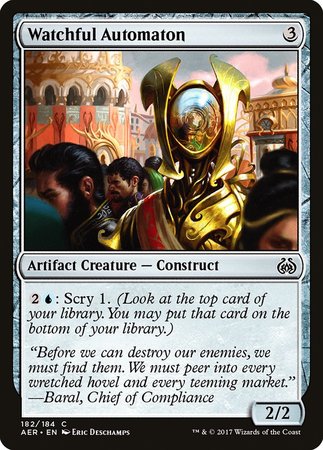 Watchful Automaton [Aether Revolt] | Exor Games Summserside