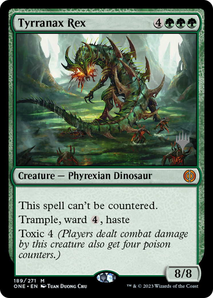 Tyrranax Rex (Promo Pack) [Phyrexia: All Will Be One Promos] | Exor Games Summserside