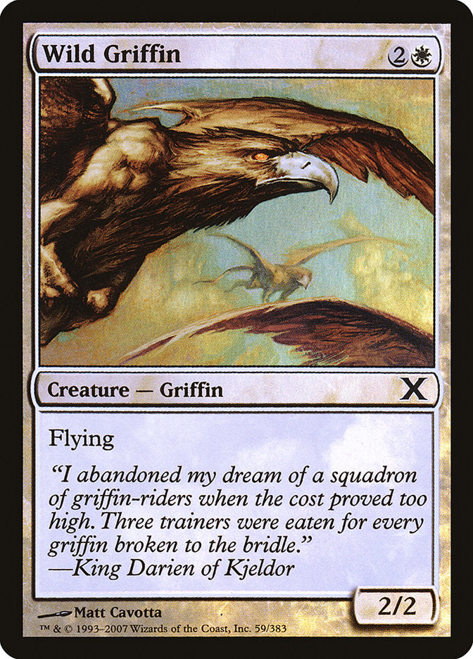 Wild Griffin (Premium Foil) [Tenth Edition] | Exor Games Summserside