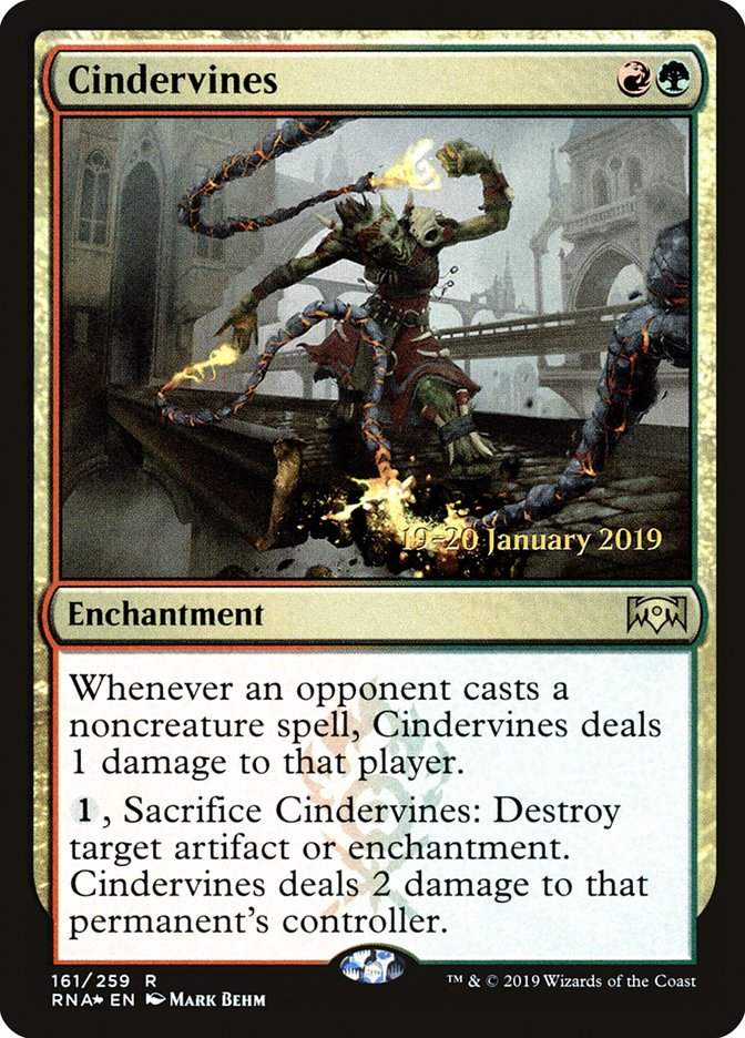 Cindervines [Ravnica Allegiance Prerelease Promos] | Exor Games Summserside