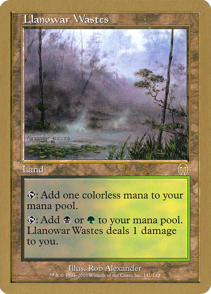 Llanowar Wastes (Jan Tomcani) [World Championship Decks 2001] | Exor Games Summserside