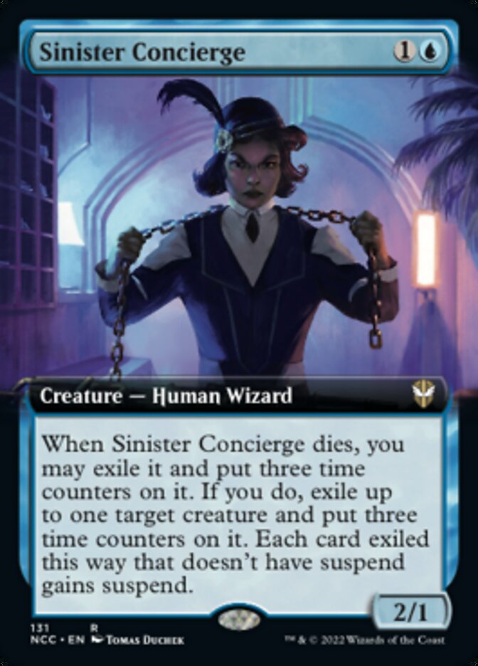 Sinister Concierge (Extended Art) [Streets of New Capenna Commander] | Exor Games Summserside