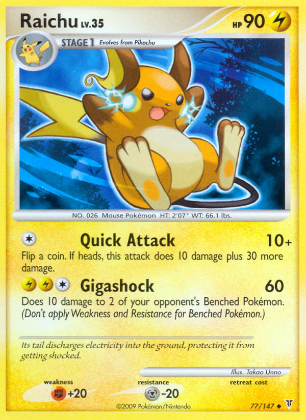 Raichu (77/147) [Platinum: Supreme Victors] | Exor Games Summserside