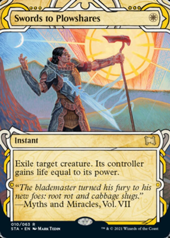 Swords to Plowshares (Etched Foil) [Strixhaven Mystical Archive] | Exor Games Summserside