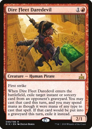 Dire Fleet Daredevil [Rivals of Ixalan] | Exor Games Summserside