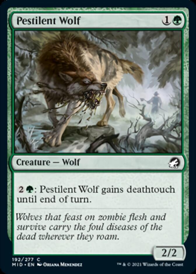 Pestilent Wolf [Innistrad: Midnight Hunt] | Exor Games Summserside