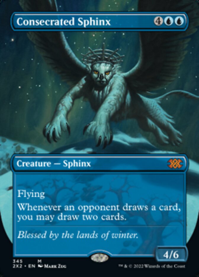 Consecrated Sphinx (Borderless Alternate Art) [Double Masters 2022] | Exor Games Summserside