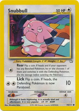 Snubbull (74/111) [Neo Genesis Unlimited] | Exor Games Summserside