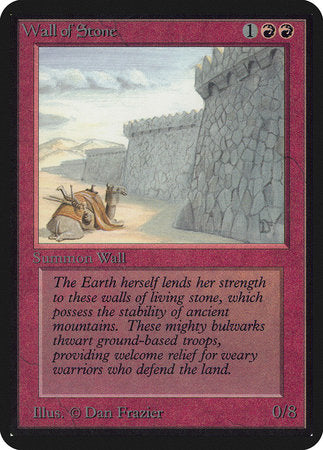 Wall of Stone [Limited Edition Alpha] | Exor Games Summserside