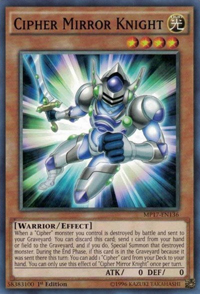 Cipher Mirror Knight [MP17-EN136] Common | Exor Games Summserside