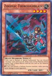 Zoodiac Thoroughblade [MP17-EN184] Ultra Rare | Exor Games Summserside