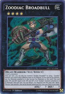 Zoodiac Broadbull [MP17-EN206] Secret Rare | Exor Games Summserside