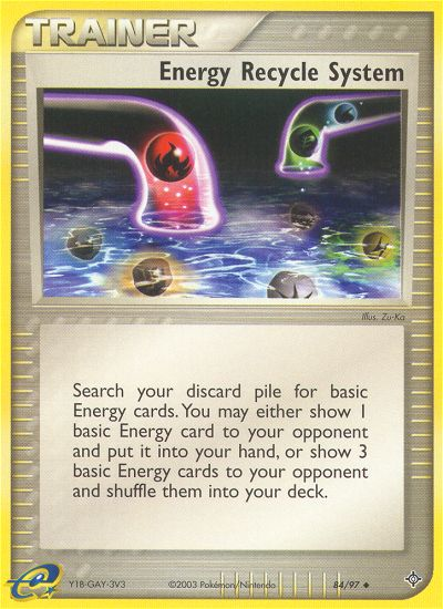 Energy Recycle System (84/97) [EX: Dragon] | Exor Games Summserside