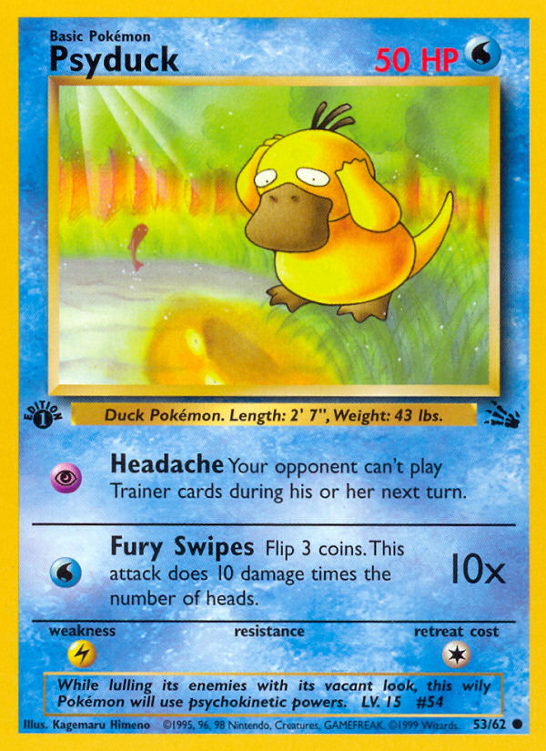 Psyduck (53/62) [Fossil 1st Edition] | Exor Games Summserside